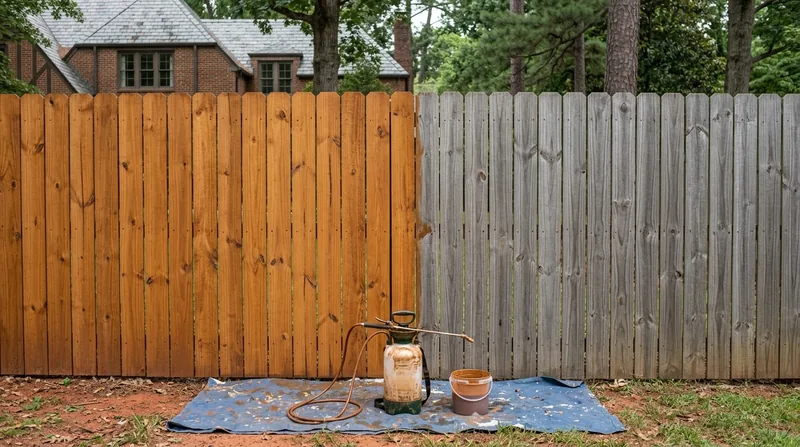 Fence Staining & Restoration Birmingham
